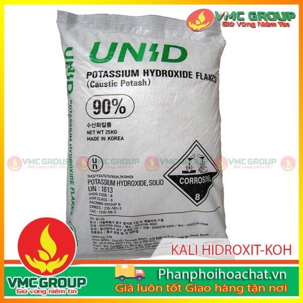 KOH được ứng dụng trong nhiều lĩnh vực công nghiệp