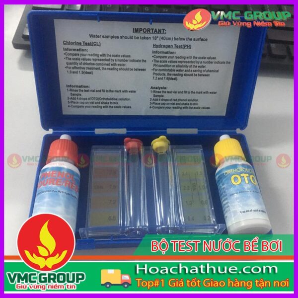 Bộ test nước hồ bơi là thiết bị kiểm tra chất lượng nước phổ biến