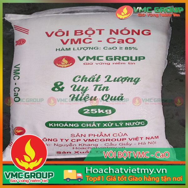 Vôi bột dùng trong nhiều ứng dụng đa dạng