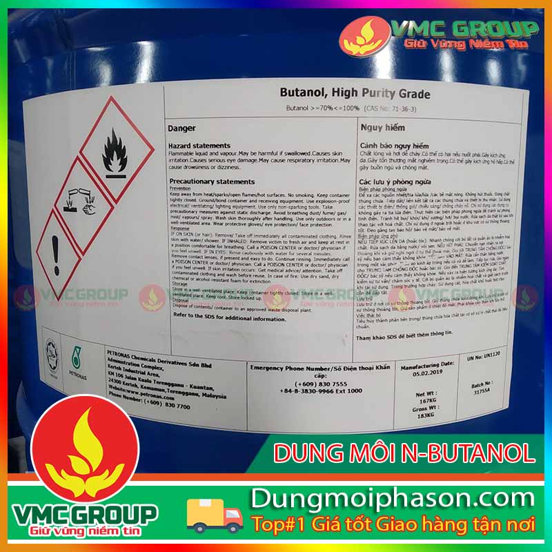 Mua dung môi N-Butanol ở đâu chất lượng cao