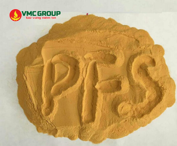 Poly Ferric Sulfate thường có dạng bột màu vàng nâu