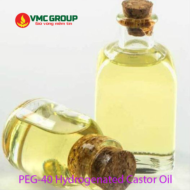 PEG-40 Hydrogenated Castor Oil có dạng lỏng màu vàng