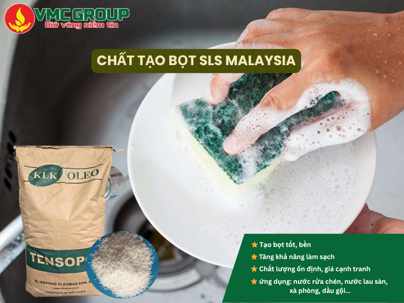 SLS Malaysia có ứng dụng trong sản xuất chất tẩy rửa