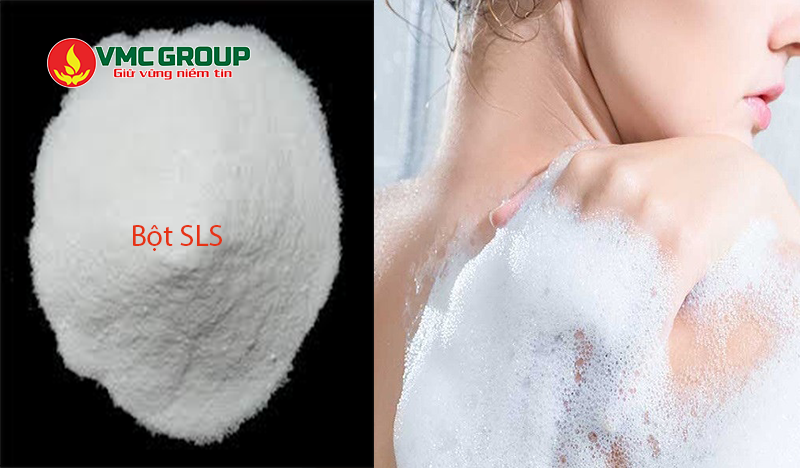 Sodium Lauryl Sulfate được dùng trong sản xuất sữa tắm tạo bọt