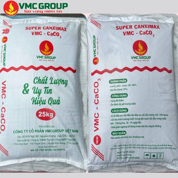 BỘT ĐÁ VMC CaCO3 - SUPER CANXIMAX - CANXI CACBONAT - VÔI LẠNH